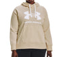 Under Armour Women's Plus Ua Rival Fleece Logo Hoodie White Size 1X