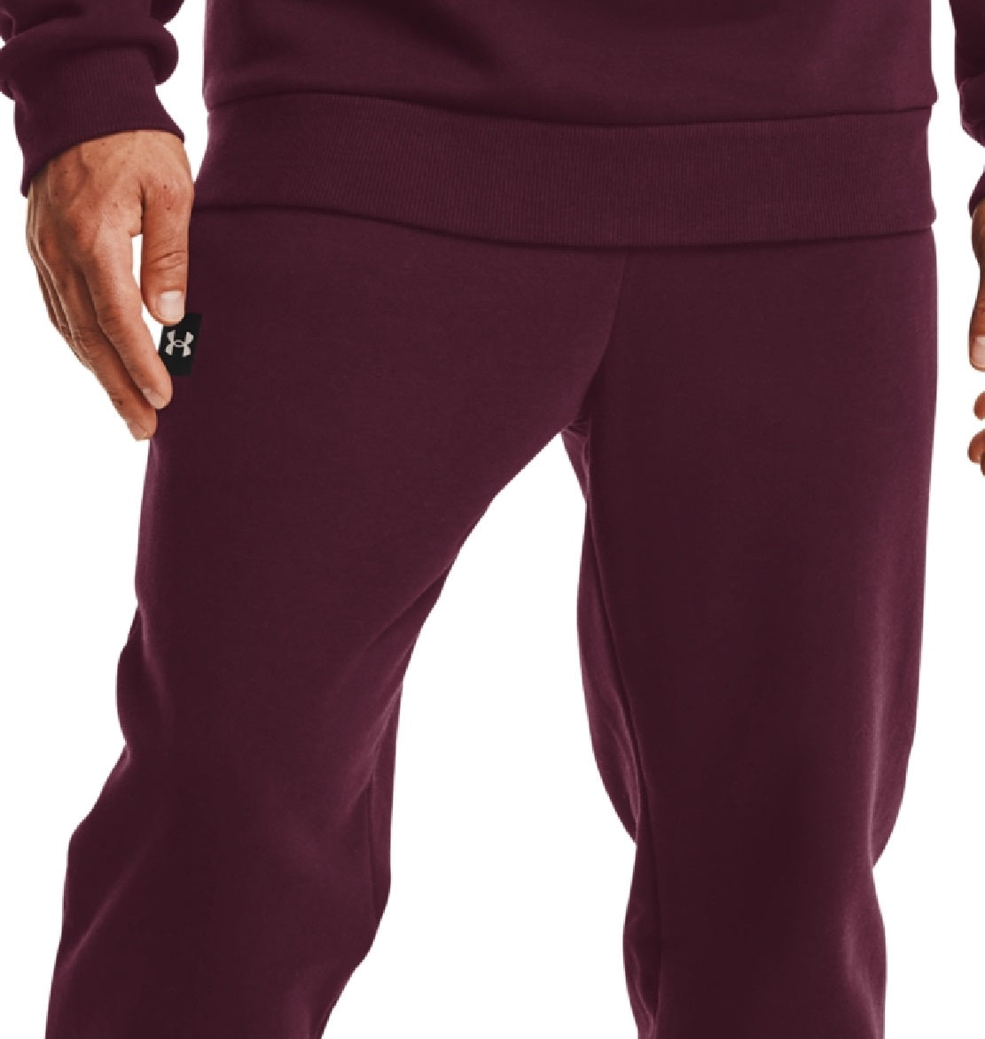 Under Armour Men's Rival Fleece Joggers Red Size Small