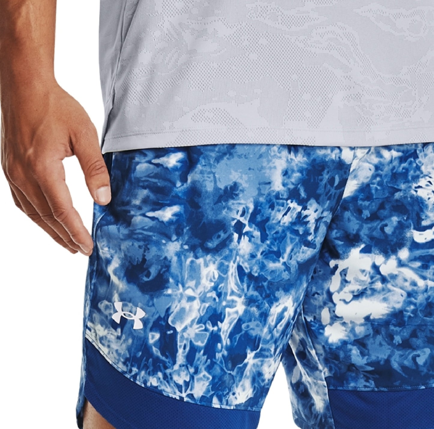 Under Armour Men's Train Stretch Pocket Performance Training Shorts Blue Size Large