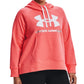 Under Armour Women's Rival Fleece Hoodie Orange Size 2X