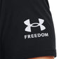 Under Armour Men's Freedom Big Flag Logo Short-Sleeve T-Shirt Black Size Small