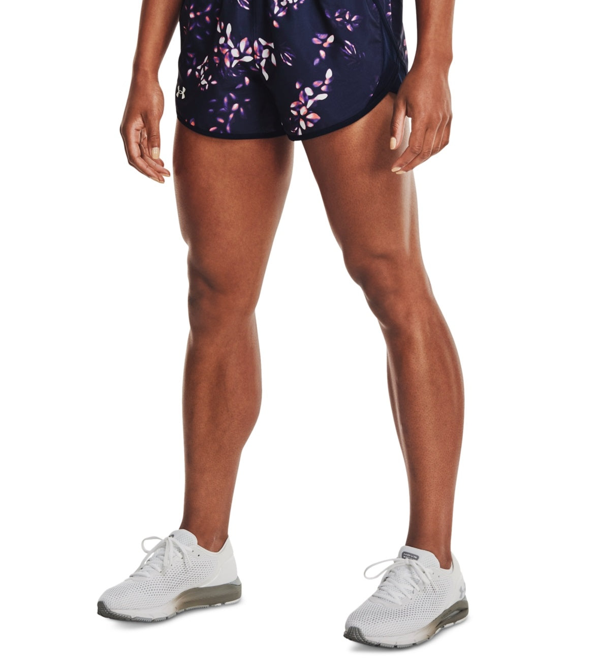 Under Armour Women's Fly By Printed Shorts Blue Size Large