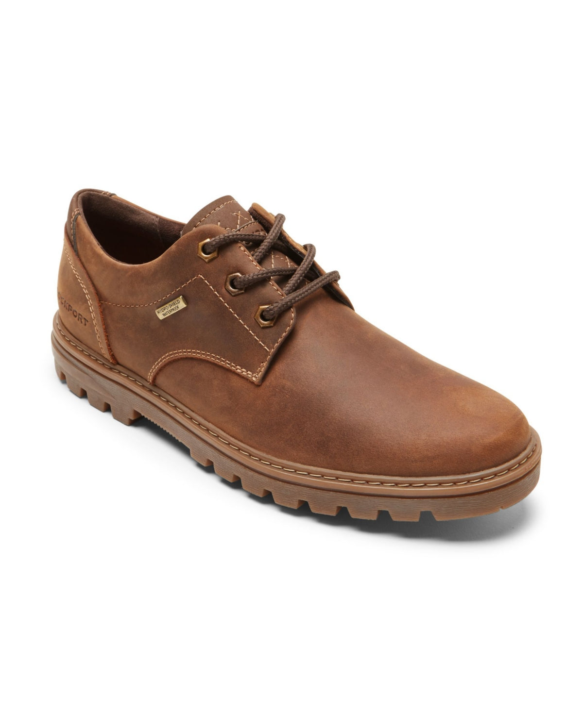 Rockport Men's Weather Or Not Plain Toe Oxford Water Resistance Shoes Brown Size 8 M