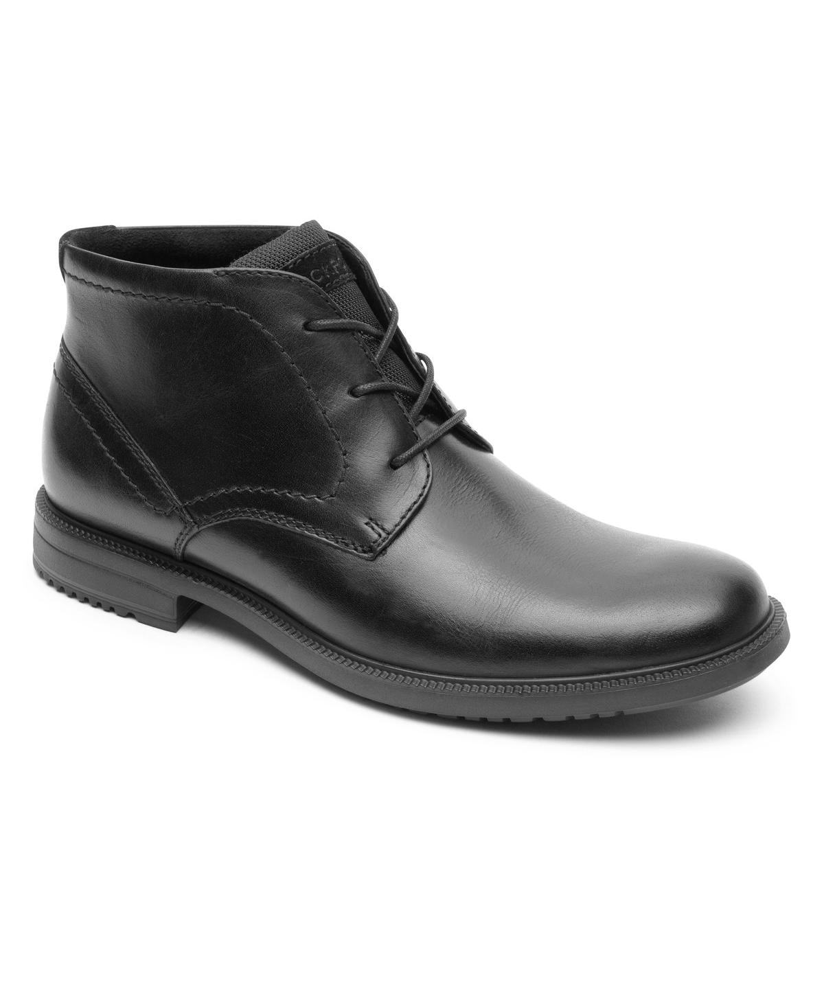 Rockport Men's Berenger Plain Toe Chukka Boots Black Size 9.5 M