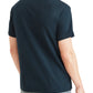 Dockers Men's Icon Slim Fit Embroidered Logo Polo Shirt Blue Size Large