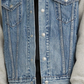 Levi's Men's Hybrid Hoodie Non Stretch Denim Trucker Jacket Blue Size Large