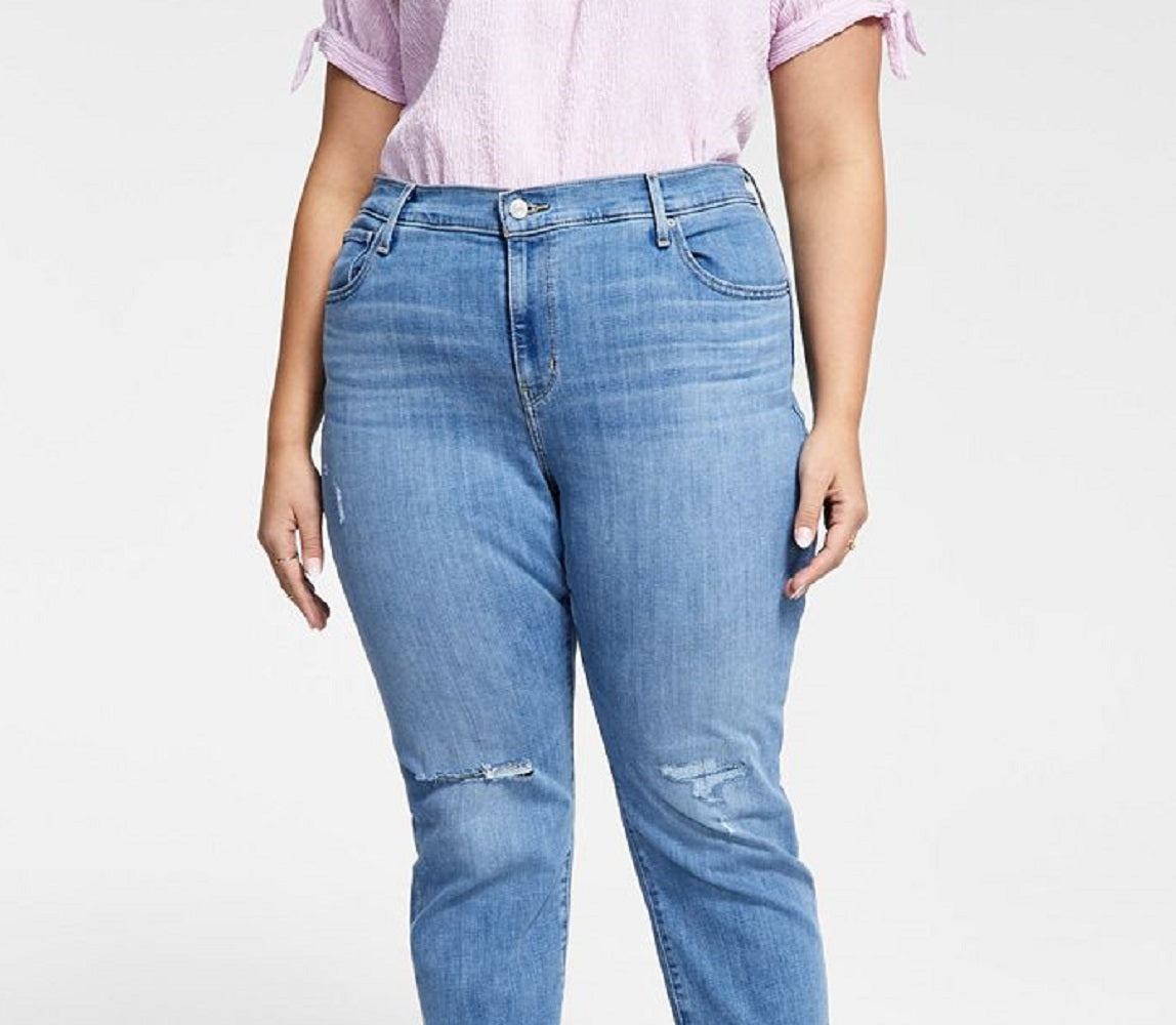 Levi's Women's High Rise Straight Leg Jeans Blue Size 22W
