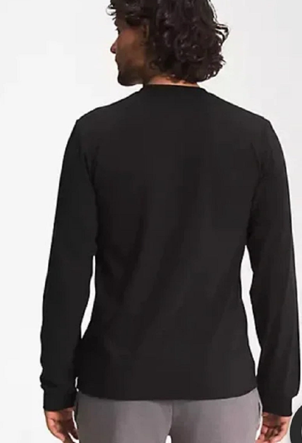 The North Face Men's Logo Play Ls Tee Black Size X-Large