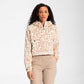 The North Face Women's Printed Osito Quarter Zip Hoodie White Size Medium