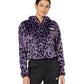 The North Face Women's Printed Osito 1/4 Zip Hoodie Purple Size XX-Large