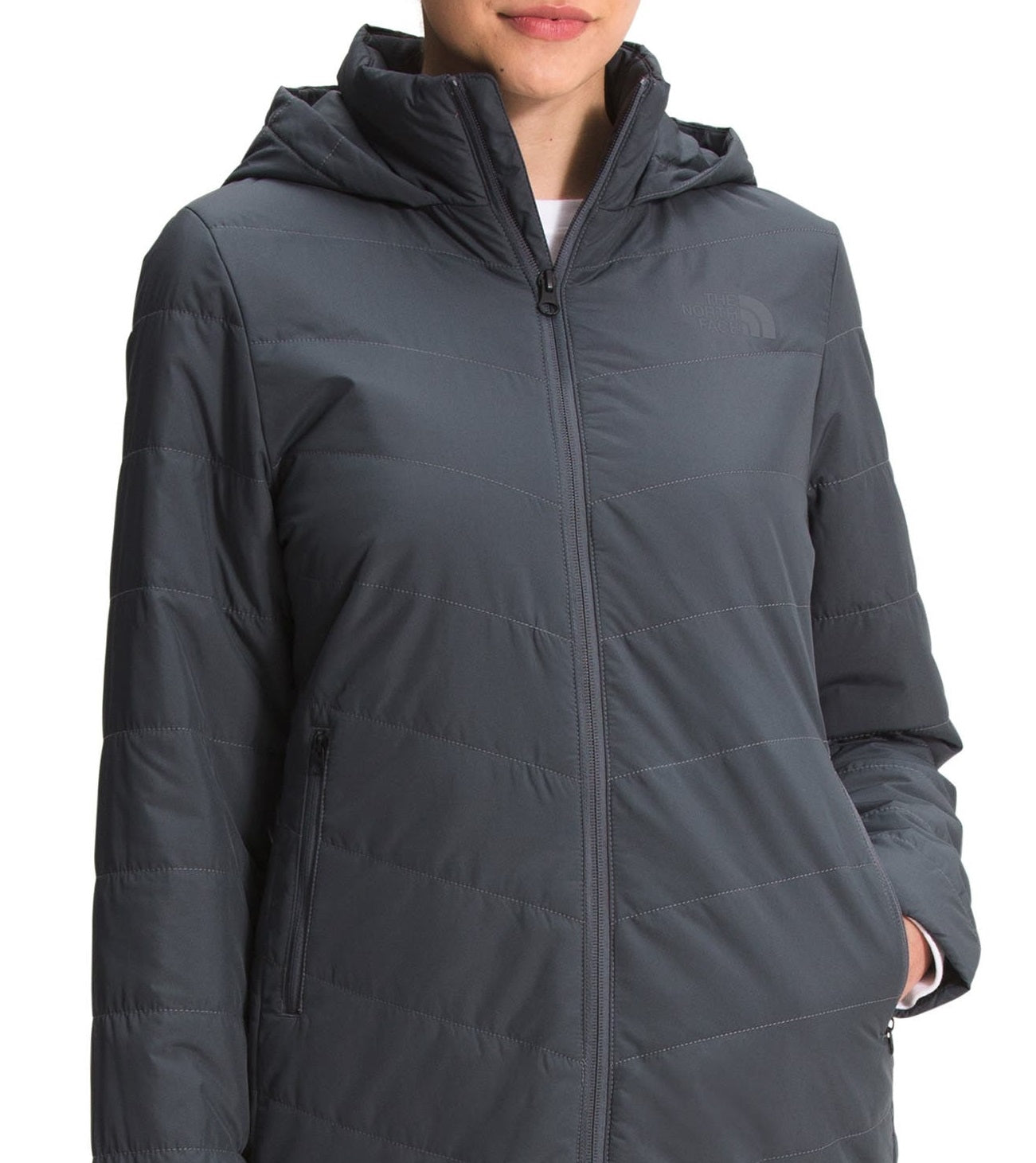 The North Face Women's Hooded Gray Size X-Small
