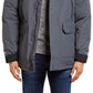 The North Face Men's Waterproof Goose Down Coat With Faux Fur Trim Gray Size Small