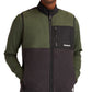 Timberland Men's Colorblocked Fleece Full Zip Vest Green Size XX-Large