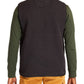 Timberland Men's Colorblocked Fleece Full Zip Vest Green Size XX-Large