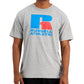 Russell Athletic Men's Lawrence Logo Graphic T-Shirt Gray Size X-Large