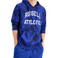 Russell Athletic Men's Groovy Tie Dyed Hoodie Blue Size Large