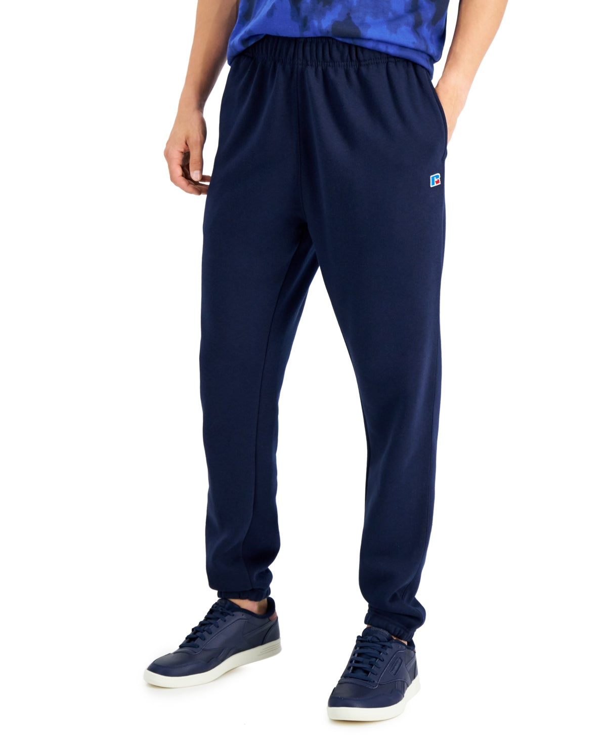 Russell Athletic Men's Fleece Drawstring Pants Blue Size Large
