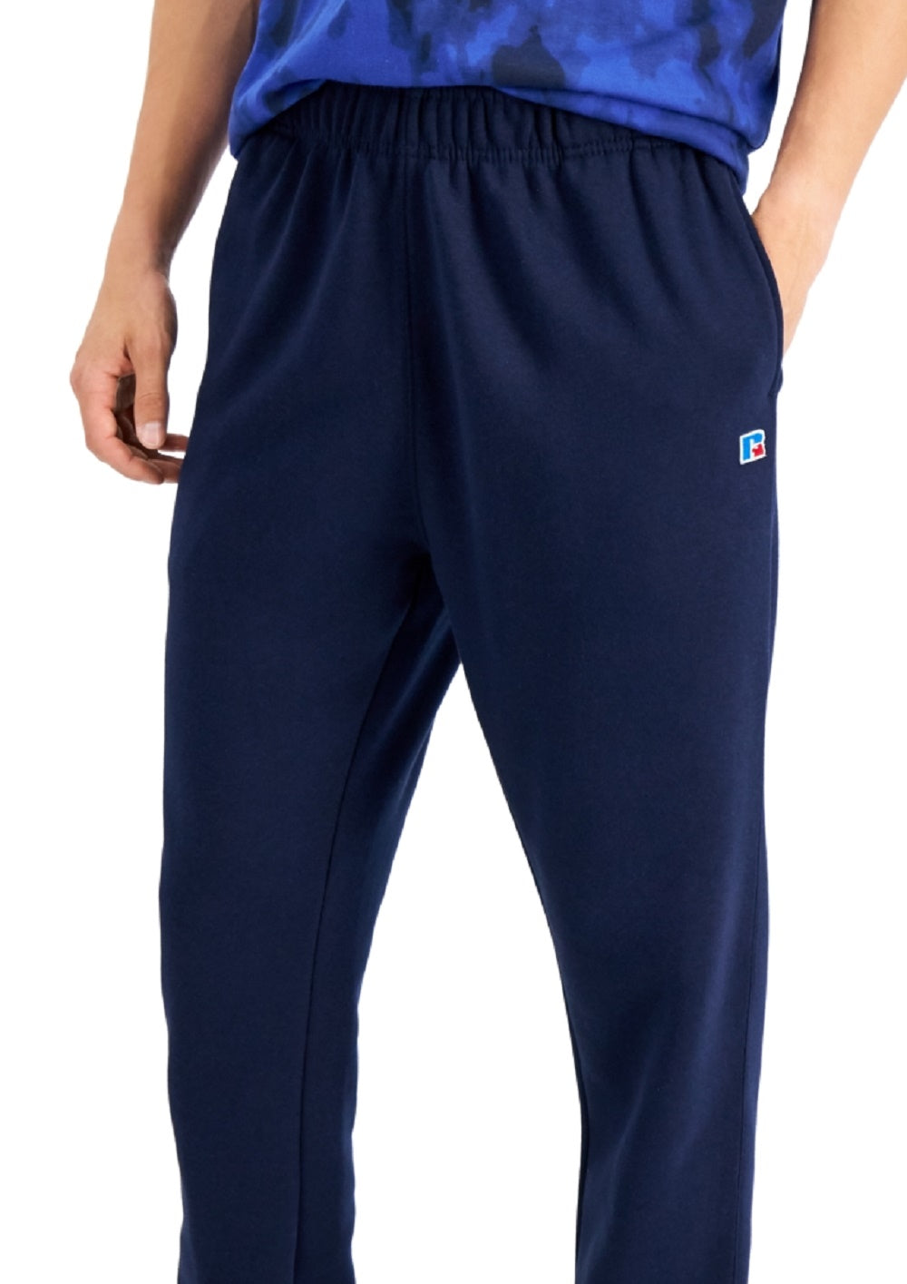 Russell Athletic Men's Fleece Drawstring Pants Blue Size Large