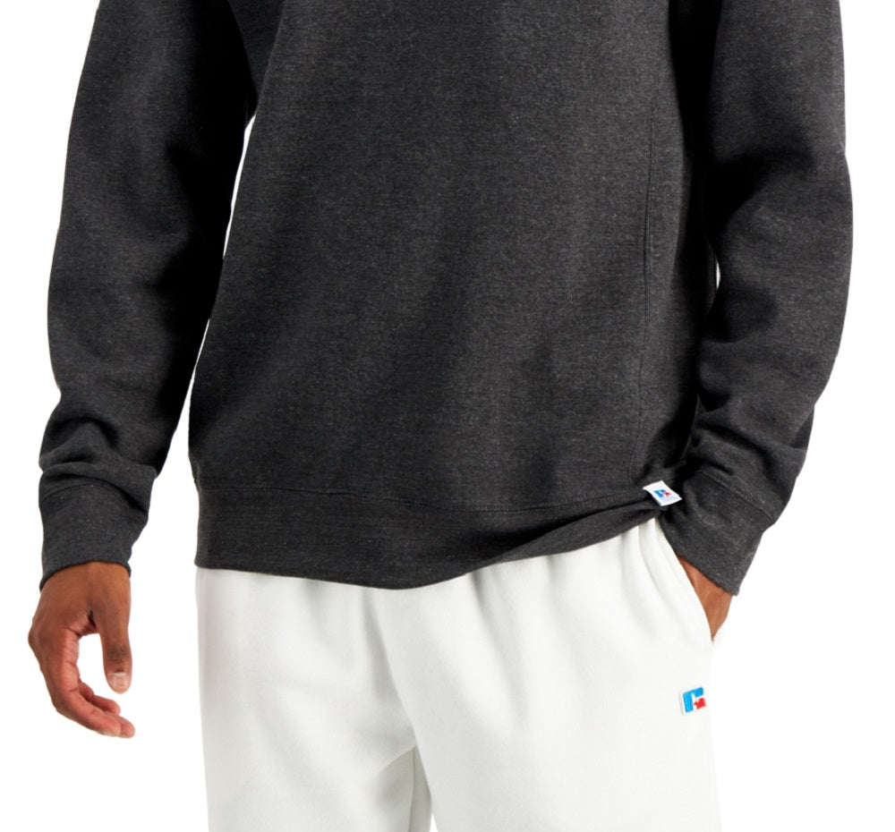 Russell Athletic Men's Solid Fleece Sweatshirt Gray Size Large