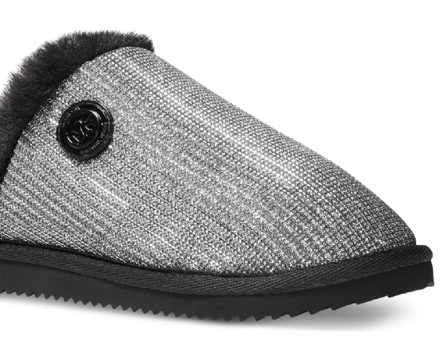 Michael Kors Women's Janis Faux Fur Lined Slipper Gray Size 6