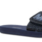 Michael Kors Women's Mk Logo Slide Blue Size 8