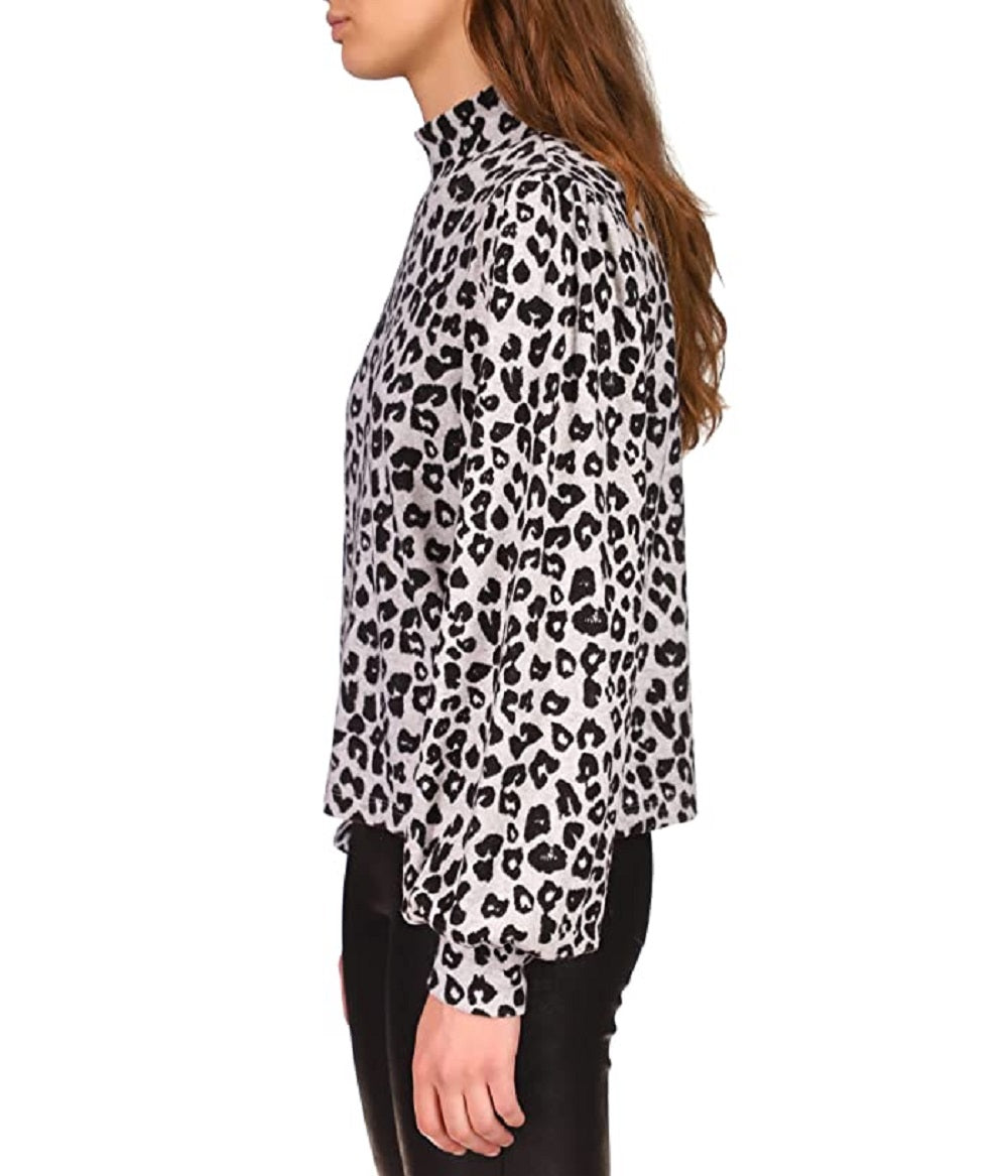 Sanctuary Women's For Keeps Print Top Black Size Small