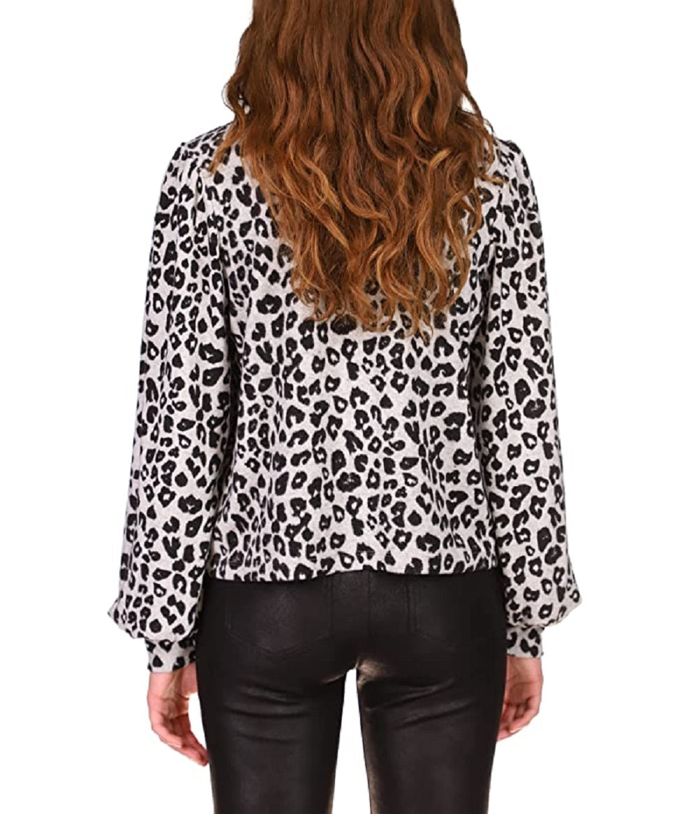 Sanctuary Women's For Keeps Print Top Black Size Small