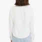 Sanctuary Women's Ruched Boyfriend Button Up Shirt White Size X-Large