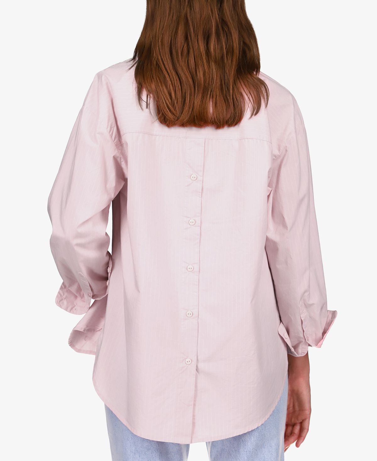 Sanctuary Women's Open Back Cotton Tunic Top Pink Size Medium