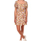 Sanctuary Women's Fresh Breeze Floral Minidress Brown Size 14