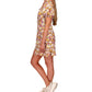 Sanctuary Women's Fresh Breeze Floral Minidress Brown Size 14