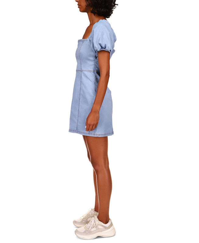 Sanctuary Women's After Me Bodycon Denim Minidress Blue Size 6