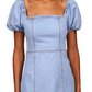 Sanctuary Women's After Me Bodycon Denim Minidress Blue Size 6