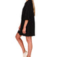 Sanctuary Women's Cotton Blend Knit Babydoll Minidress Black Size X-Small