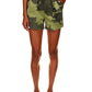 Sanctuary Women's Camouflage Belted High Waist Shorts Green Size 28