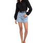 Sanctuary Women's Sidewalk Distressed Raw Hen Denim Cutoff Shorts Blue Size 24