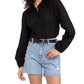 Sanctuary Women's Sidewalk Distressed Raw Hen Denim Cutoff Shorts Blue Size 24