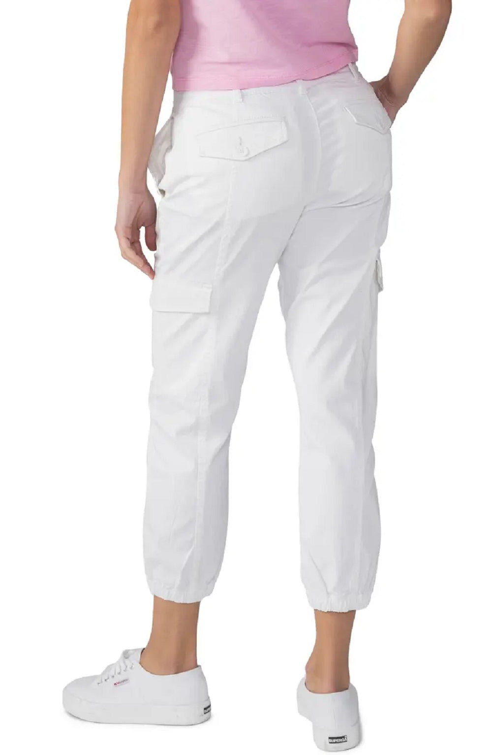 Sanctuary Women's Rebel Crop Stretch Cotton Pants White Size 28