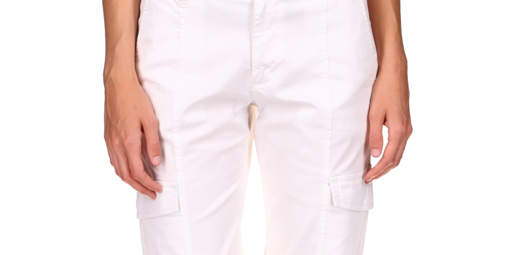 Sanctuary Women's Rebel Crop Stretch Cotton Pants White Size 34