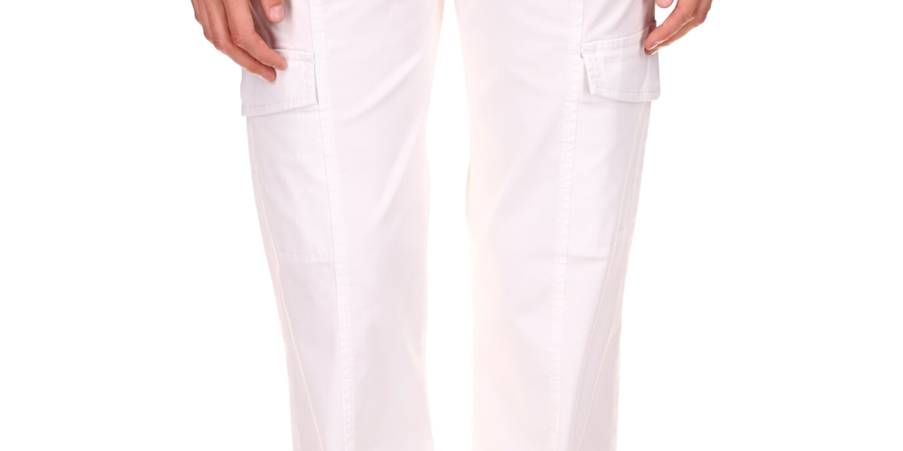 Sanctuary Women's Rebel Crop Stretch Cotton Pants White Size 34
