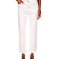 Sanctuary Women's Good Vibes High Waist Straight Leg Crop Jeans White Size 29