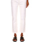 Sanctuary Women's Good Vibes High Waist Straight Leg Crop Jeans White Size 29