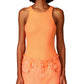 Sanctuary Women's Rib Tank Orange Size X-Small
