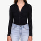 Sanctuary Women's Dreamgirl Button Up Top Black Size Small