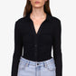Sanctuary Women's Dreamgirl Button Up Top Black Size Small