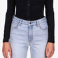 Sanctuary Women's Dreamgirl Button Up Top Black Size Large