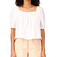 Sanctuary Women's Real Love Gauze Blouse White Size Medium