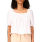 Sanctuary Women's Real Love Gauze Blouse White Size Medium