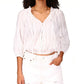 Sanctuary Women's Don't Forget Cotton Blouse White Size Large