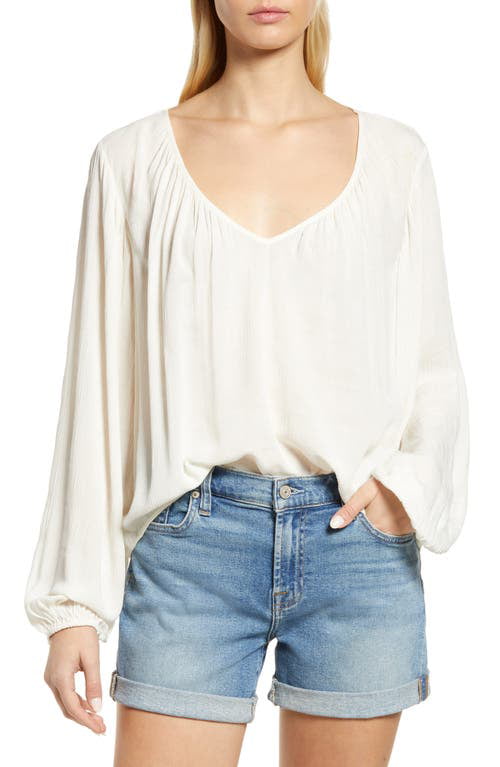 Sanctuary Women's Relaxed High low Blouse White Size X-Small